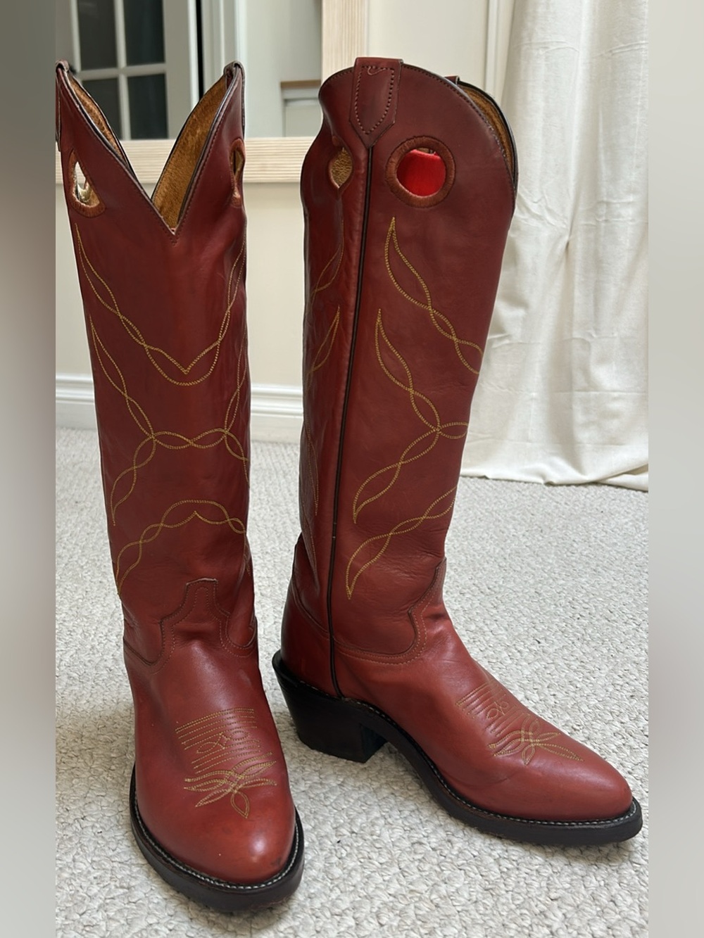 Tony Lama Vintage 15” Buckaroo Cowboy Boots